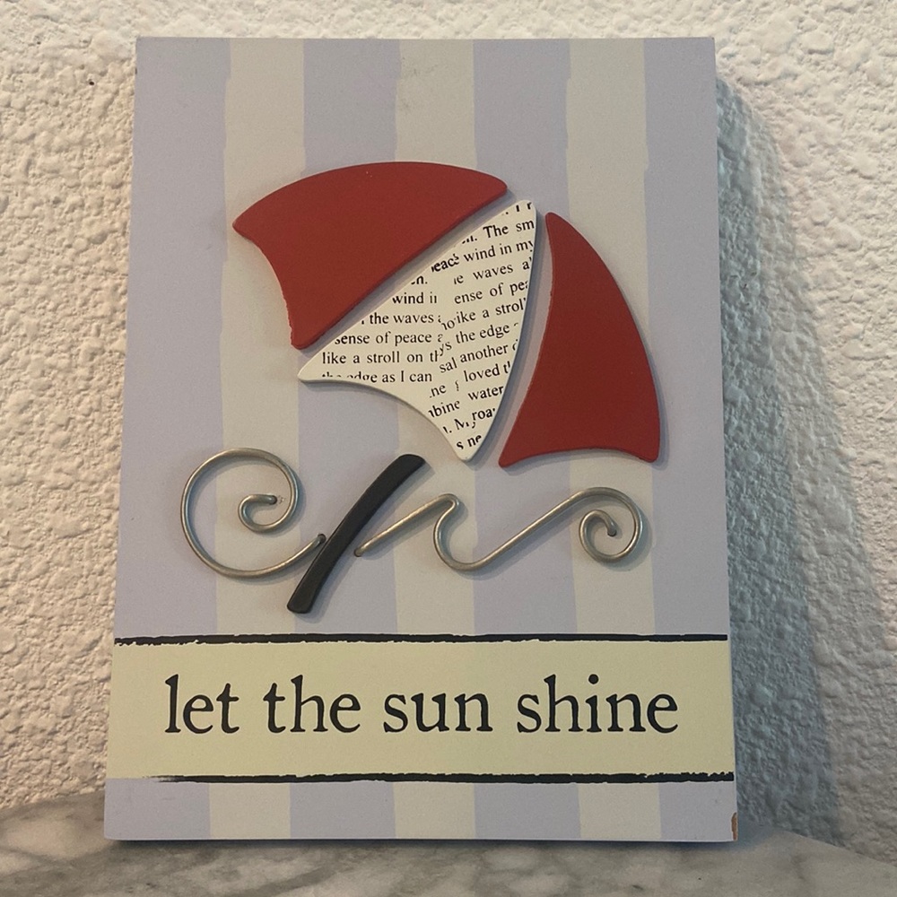 Let the sun shine wall decor